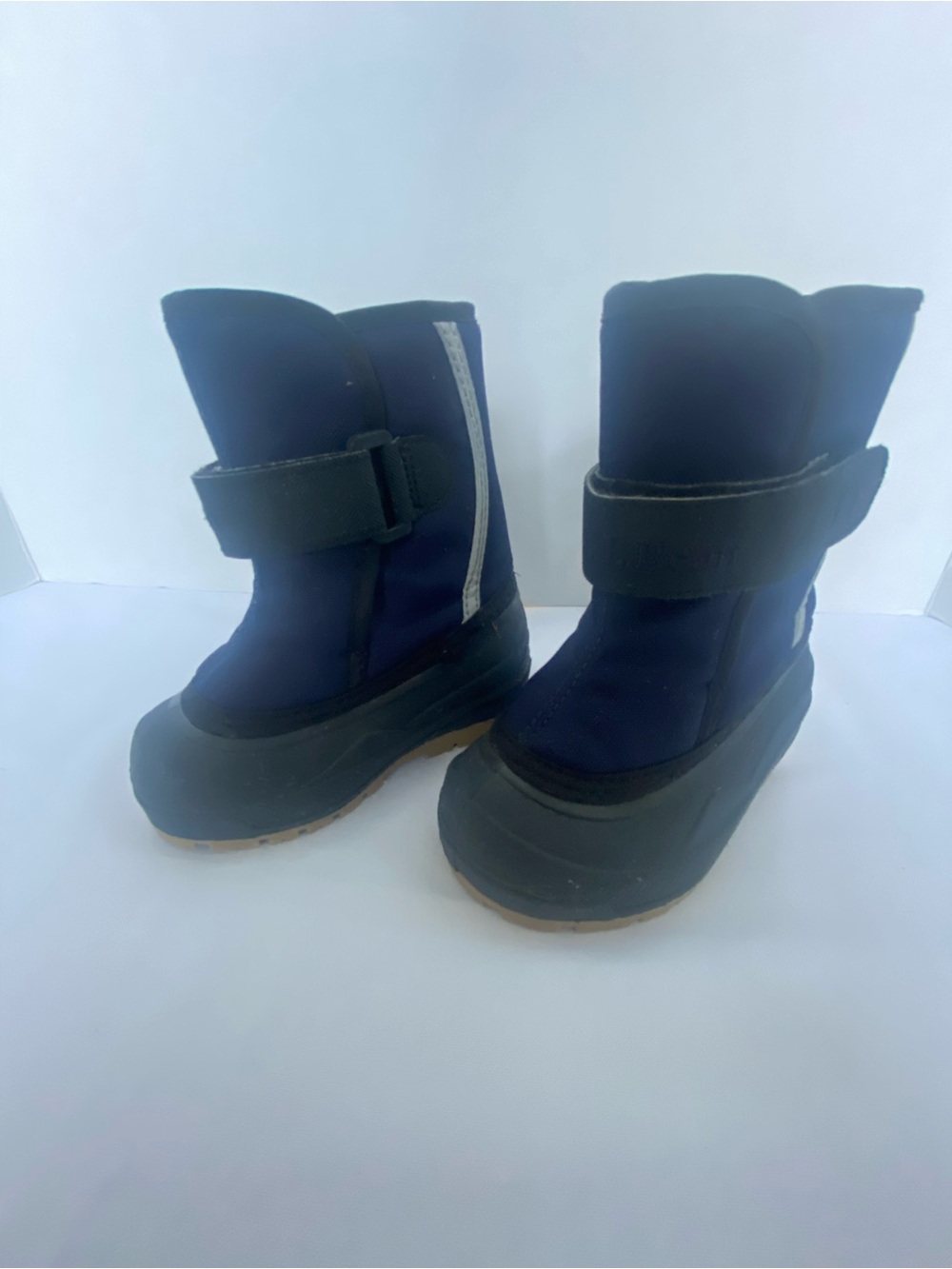 L.L. Bean Toddler Size 6 Navy Blue and Black Strap Winter Boots
